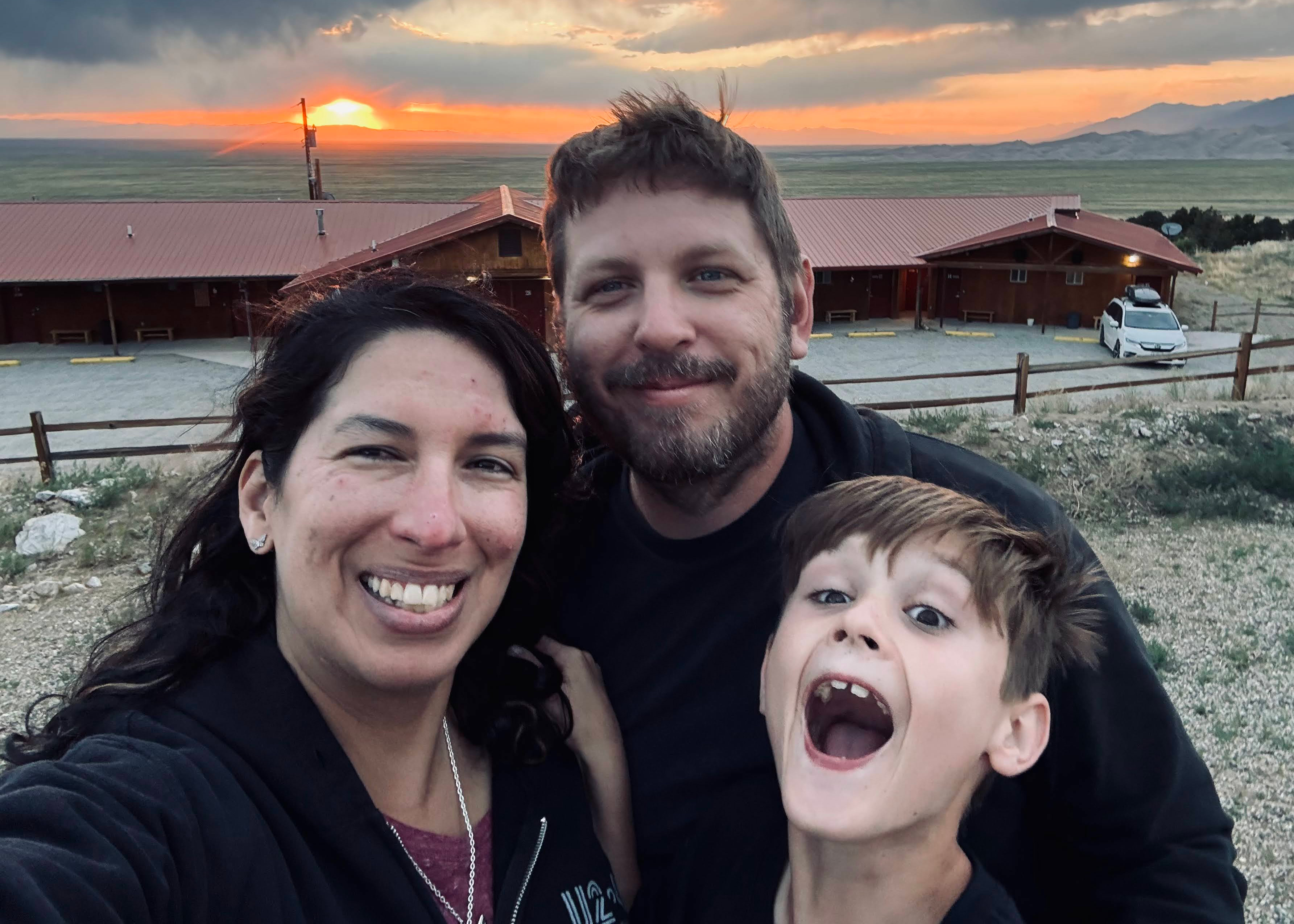 Florida therapist with her family