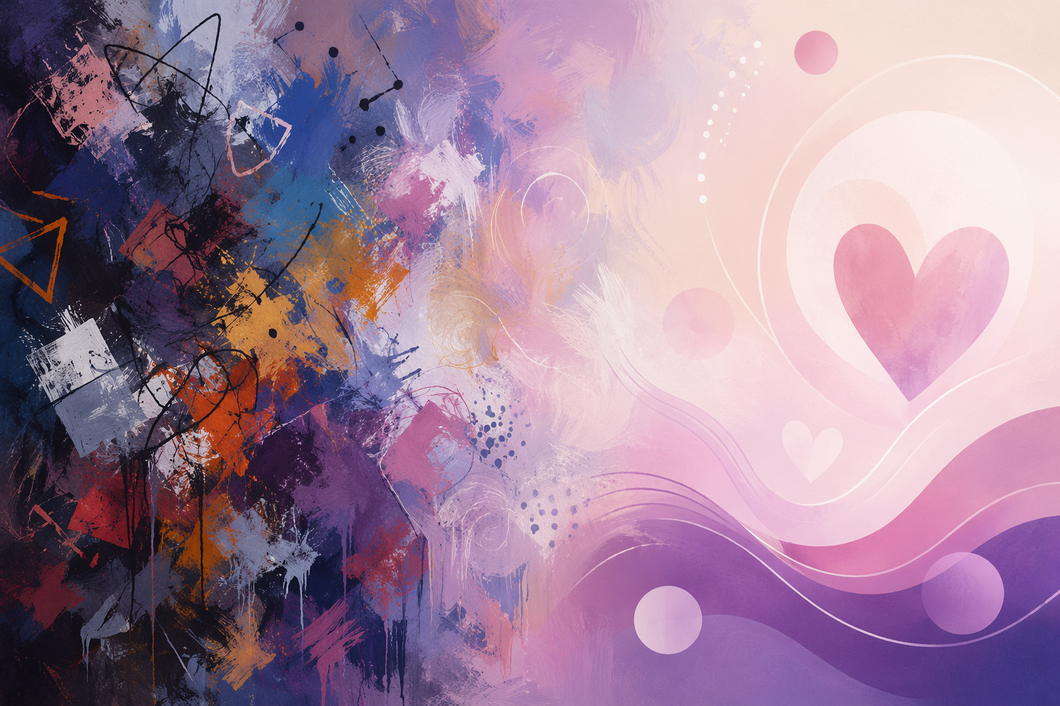 Abstract image representing healing for trauma and PTSD