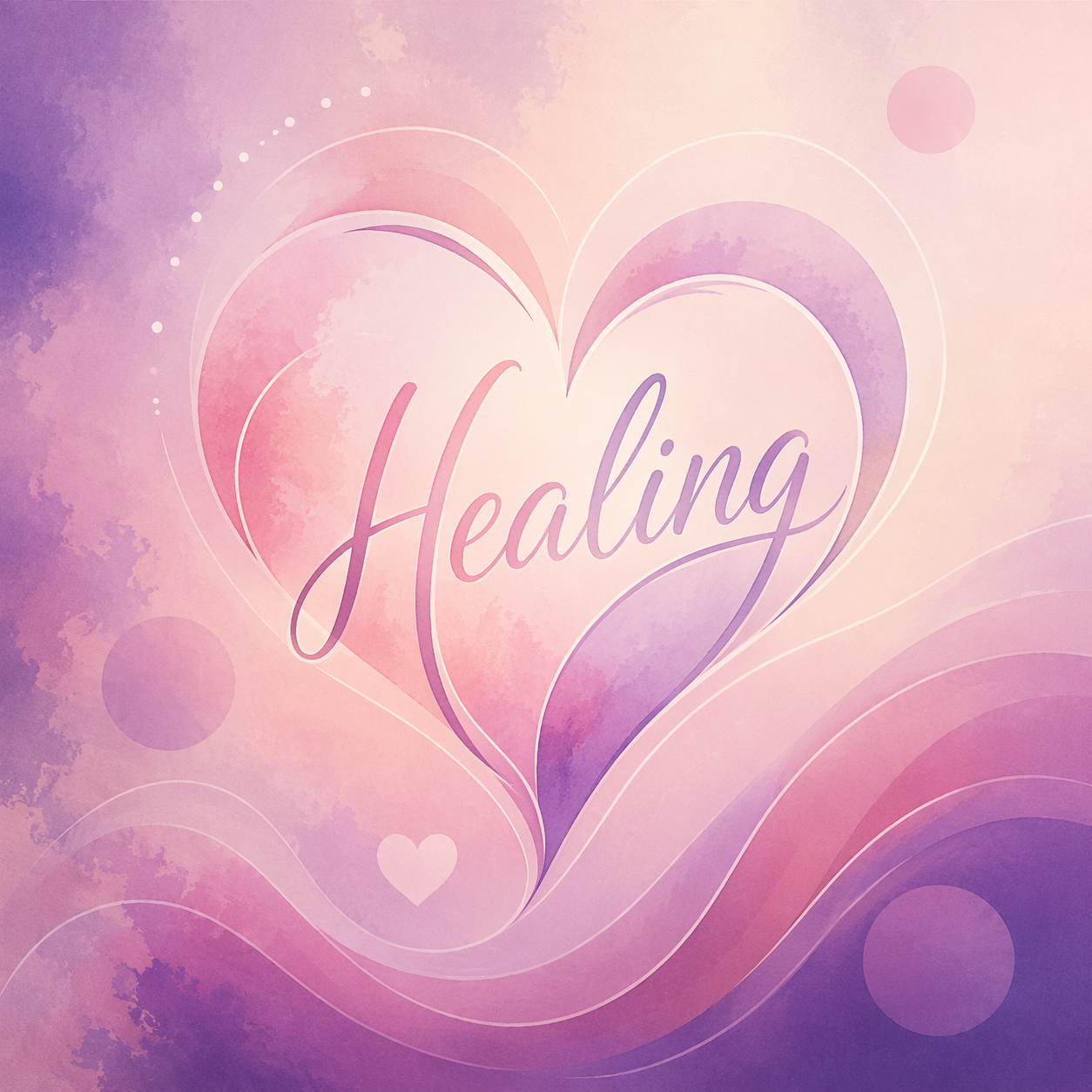 Image of a heart with the word healing over it